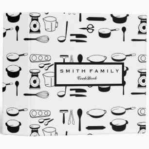 Personalized Family Recipe Cookbook 3 Ring Binder