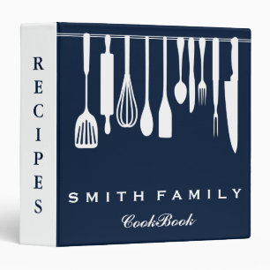 Personalized Family Recipe Cookbook 3 Ring Binder