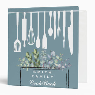 Personalized Family Recipe Cookbook 3 Ring Binder