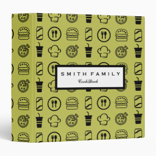 Personalized Family Recipe Cookbook 3 Ring Binder