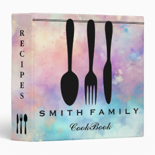 Personalized Family Recipe Cookbook 3 Ring Binder