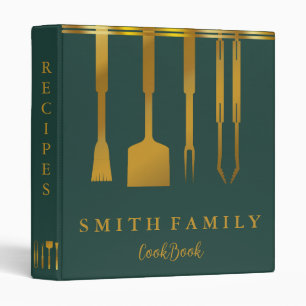 Personalized Family Recipe Cookbook 3 Ring Binder