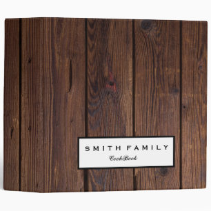 Personalized Family Recipe Cookbook 3 Ring Binder