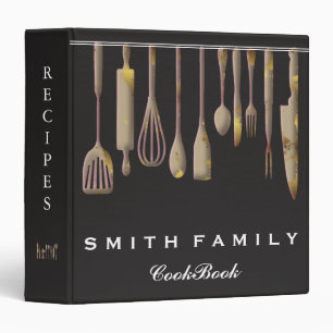 Personalized Family Recipe Cookbook 3 Ring Binder