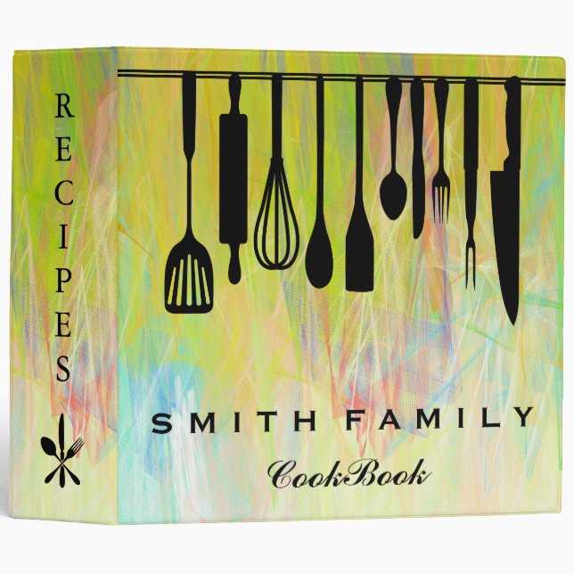 Personalized Family Recipe Cookbook Binder (Front/Spine)