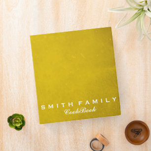 Personalized Family Recipe Cookbook Binder