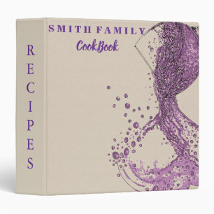 Personalized Family Recipe Cookbook Binder