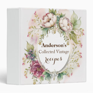 Personalized Family Recipe Cookbook Binder