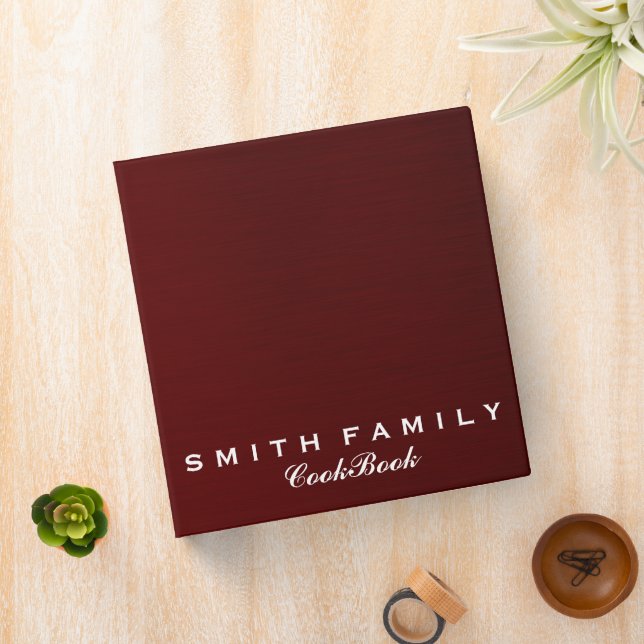 Personalized Family Recipe Cookbook Binder (In Situ)