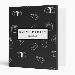 Personalized Family Recipe Cookbook Binder