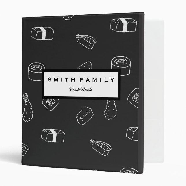 Personalized Family Recipe Cookbook Binder (Front/Inside)