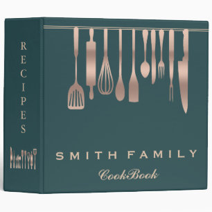 Personalized Family Recipe Cookbook Binder