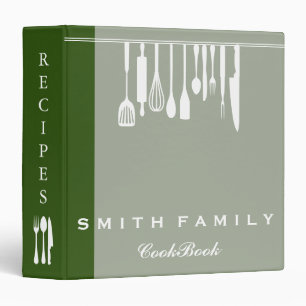 Personalized Family Recipe Cookbook Binder