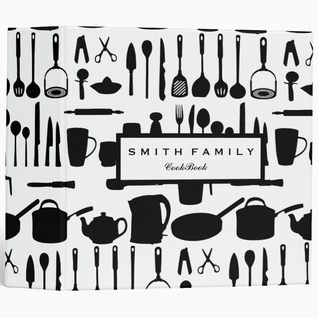 Personalized Family Recipe Cookbook Binder (Front/Spine)