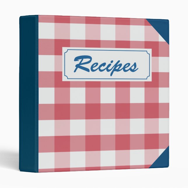 Personalized Family Recipe Cookbook Binder (Front/Spine)