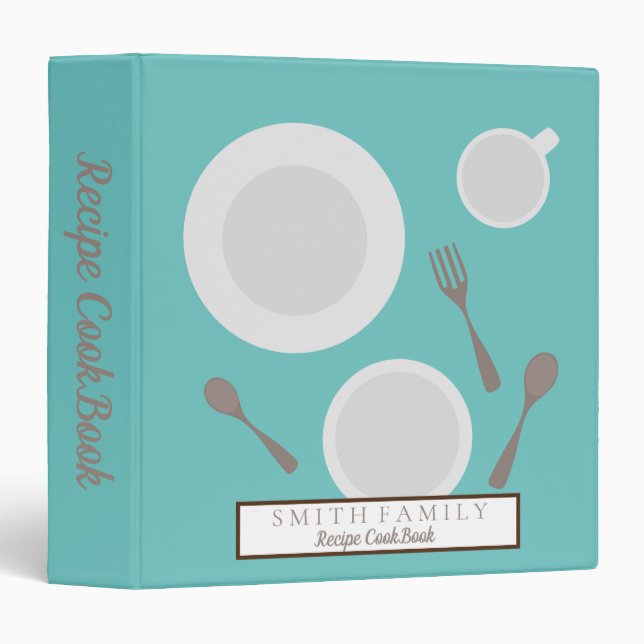 Personalized Family Recipe Cookbook Binder (Front/Spine)