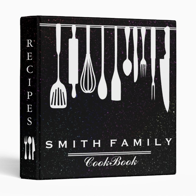 Personalized Family Recipe Cookbook Binder (Front/Spine)