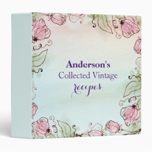 Personalized Family Recipe Cookbook Binder