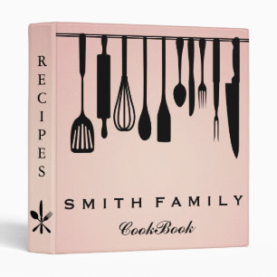 Personalized Family Recipe Cookbook Binder