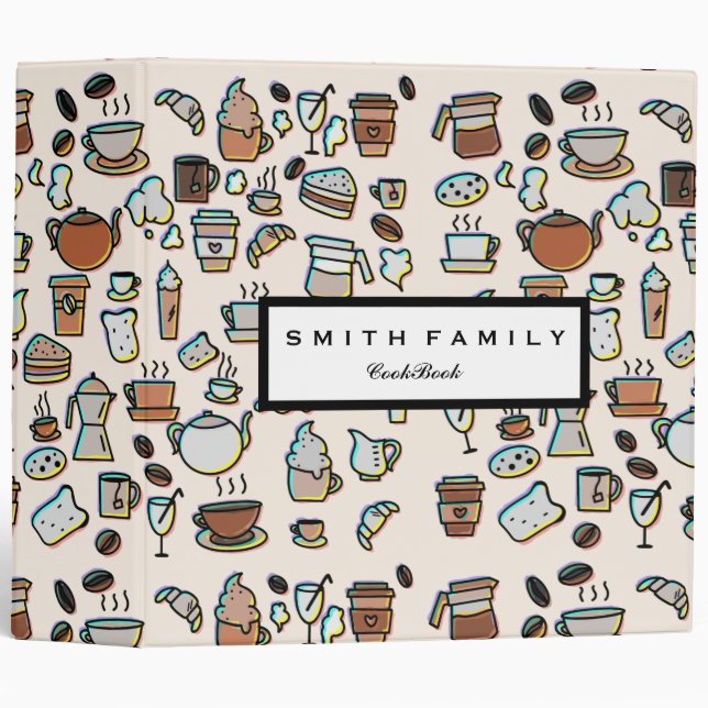 Personalized Family Recipe Cookbook Binder (Front/Spine)