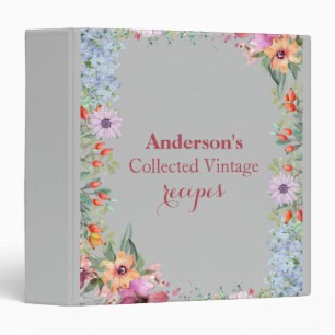 Personalized Family Recipe Cookbook Binder