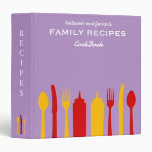 Personalized Family Recipe Cookbook Binder