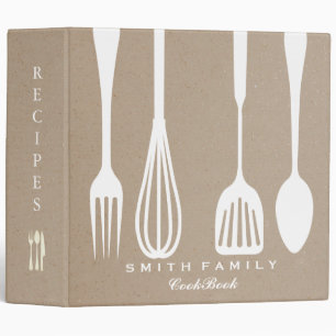 Personalized Family Recipe Cookbook Binder