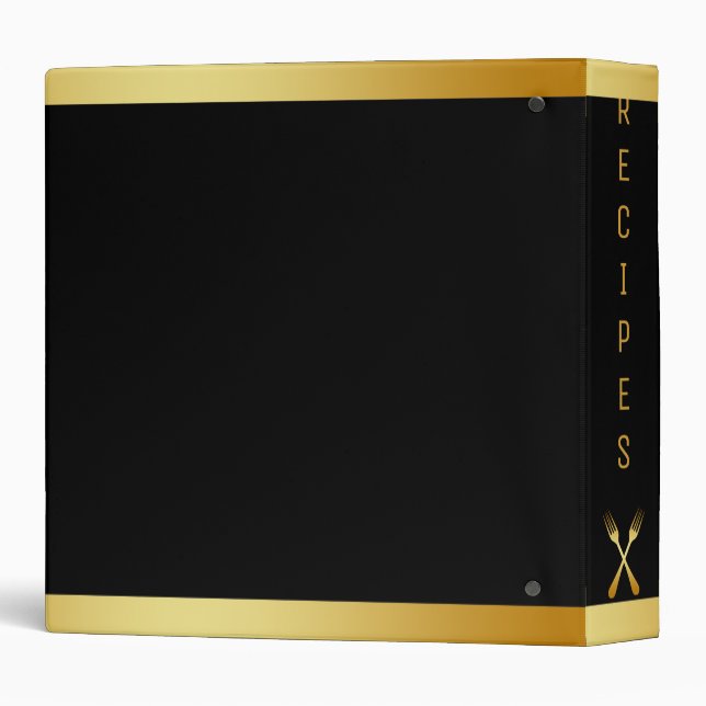 Personalized Family Recipe Cookbook Binder (Back/Spine)