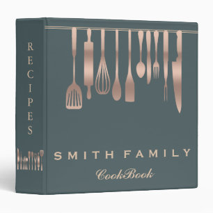 Personalized Family Recipe Cookbook Binder