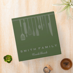 Personalized Family Recipe Cookbook Binder