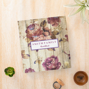 Personalized Family Recipe Cookbook Binder