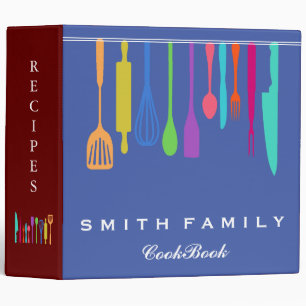 Personalized Family Recipe Cookbook Binder