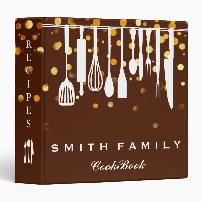 Personalized Family Recipe Cookbook Binder (Front/Spine)
