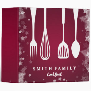 Personalized Family Recipe Cookbook Binder
