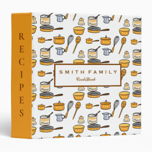 Personalized Family Recipe Cookbook Binder