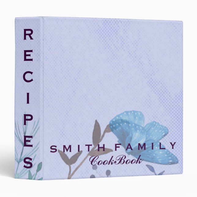 Personalized Family Recipe Cookbook Binder (Front/Spine)
