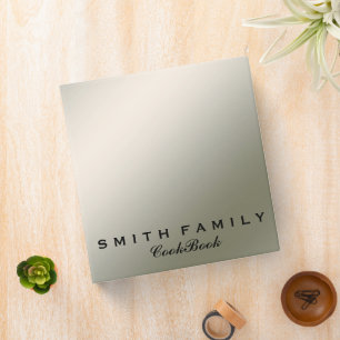 Personalized Family Recipe Cookbook Binder
