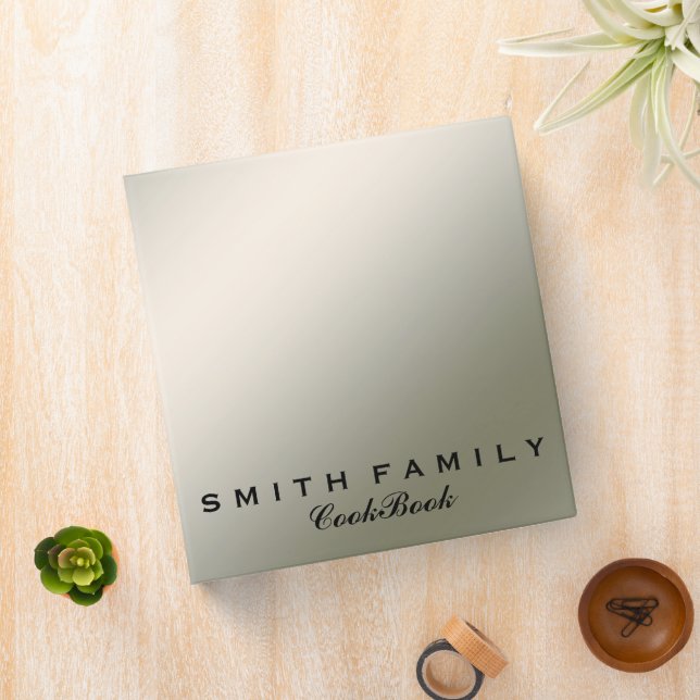 Personalized Family Recipe Cookbook Binder (In Situ)
