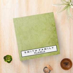 Personalized Family Recipe Cookbook Binder