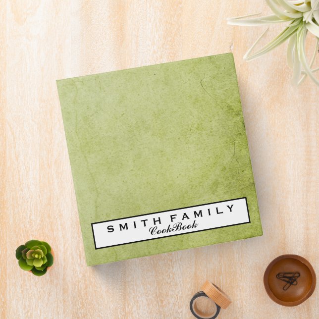 Personalized Family Recipe Cookbook Binder (In Situ)