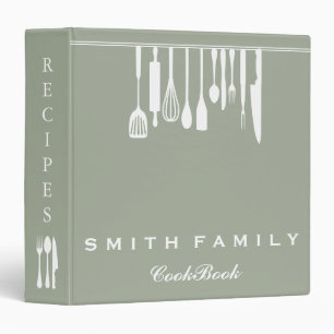 Personalized Family Recipe Cookbook Binder