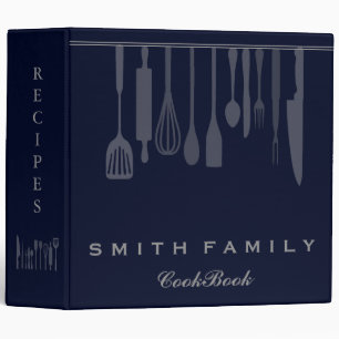 Personalized Family Recipe Cookbook Binder