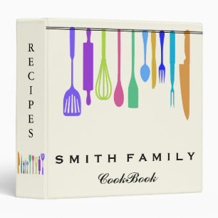 Personalized Family Recipe Cookbook Binder