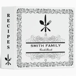 Personalized Family Recipe Cookbook Binder