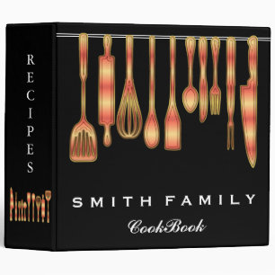 Personalized Family Recipe Cookbook Binder