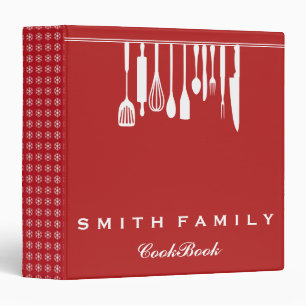 Personalized Family Recipe Cookbook Binder