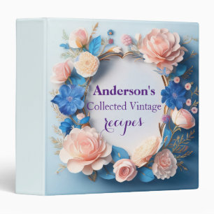 Personalized Family Recipe Cookbook Binder
