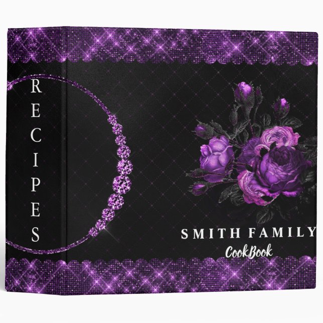 Personalized Family Recipe Cookbook Binder (Front/Spine)