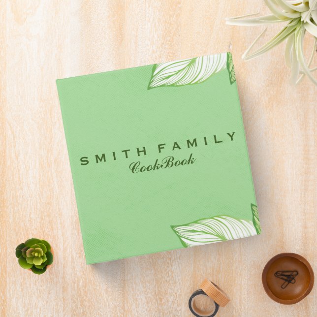 Personalized Family Recipe Cookbook Binder (In Situ)