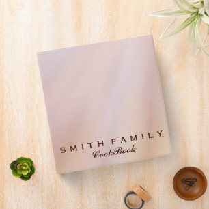 Personalized Family Recipe Cookbook Binder